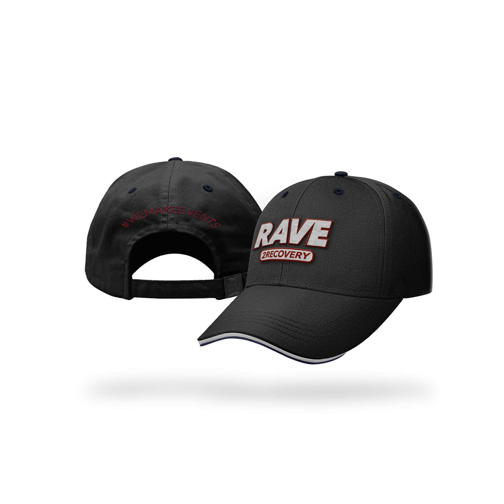 Baseball Cap Rave 2 Recovery Embroidered We Make Events