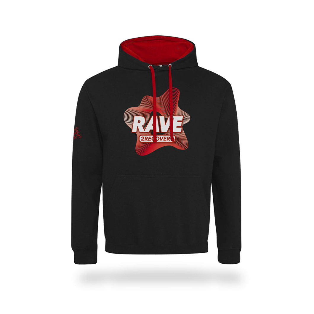 Hoodie Rave 2 Recovery Contrast Logo We Make Events