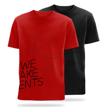 Load image into Gallery viewer, #we make events side print t-shirts
