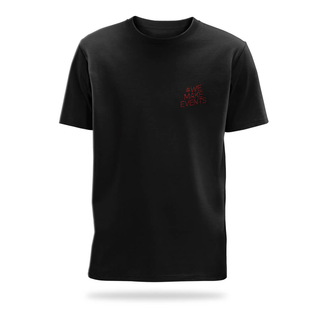 #we make events embroidered t-shirt