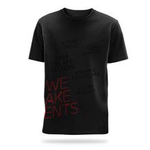 Load image into Gallery viewer, #we make events side print t-shirt
